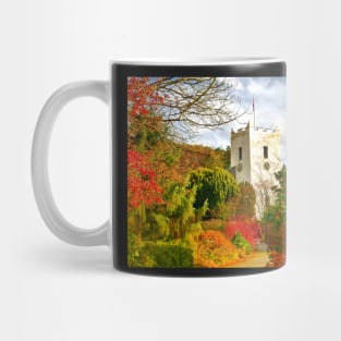 Path to Church in Autumn Fall Mug